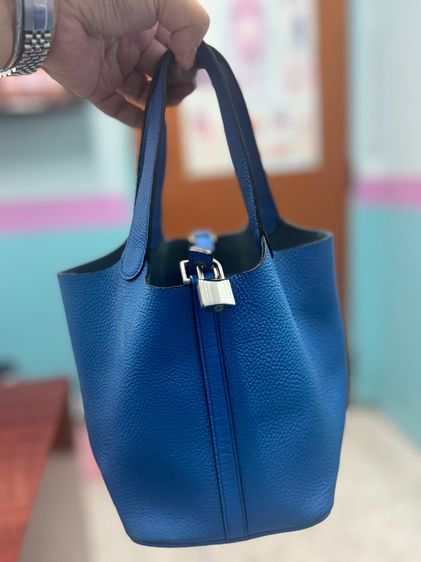 พร้อมส่งฟรี PCT18 ฟ้าเข้มอะไหล่เงินสวยมาก รูปที่ 2