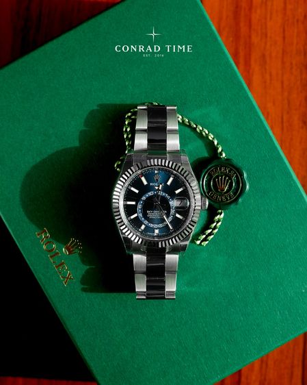 New Rolex Sky-Dweller 336934 White Gold Blue Dial Oyster Steel 2025 42mm. Fullset 