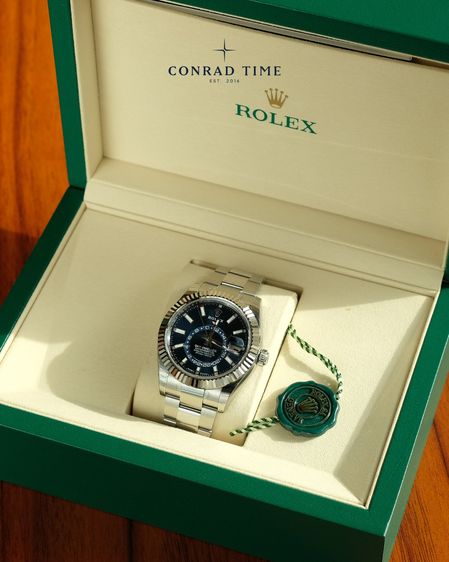 New Rolex Sky-Dweller 336934 White Gold Blue Dial Oyster Steel 2025 42mm. Fullset  รูปที่ 8