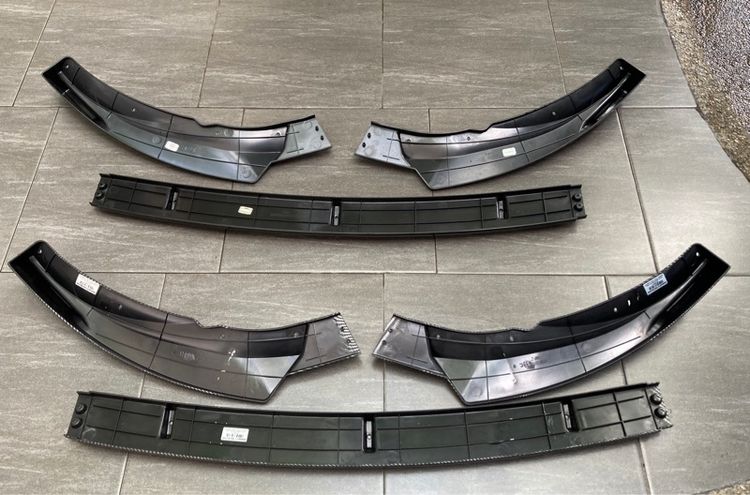 ลิ้นกันชนหน้า Benz W205 C43 AMG Coupe และ Sedan 2019 2020 2021 2022 2023 2024 สีดำ เคฟล่า Kevla รูปที่ 16