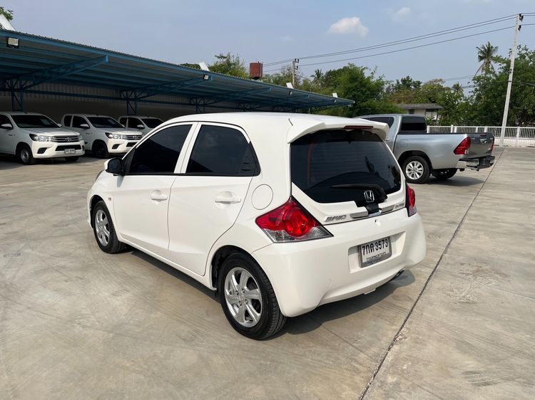 Honda Brio 2018 1.2 V Sedan เบนซิน ไม่ติดแก๊ส เกียร์อัตโนมัติ ขาว รูปที่ 4