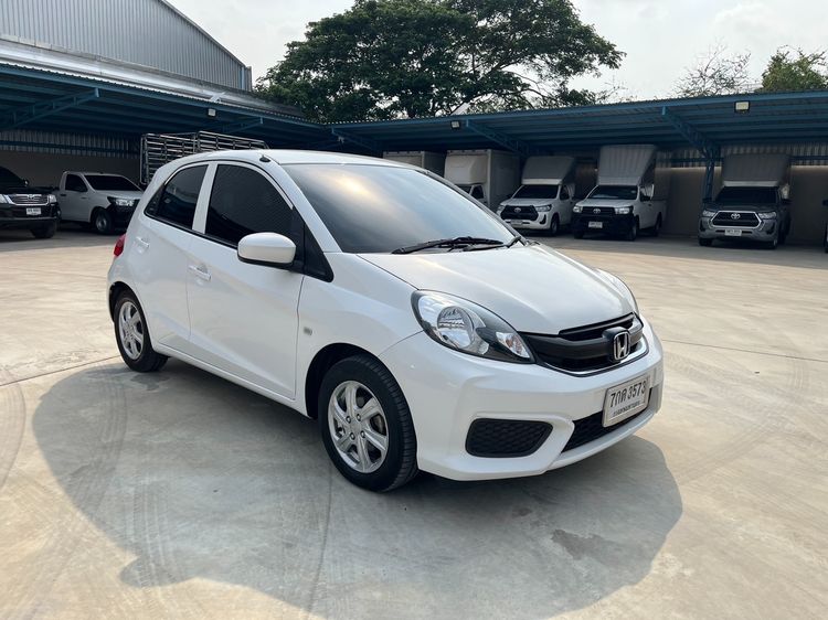 Honda Brio 2018 1.2 V Sedan เบนซิน ไม่ติดแก๊ส เกียร์อัตโนมัติ ขาว รูปที่ 2