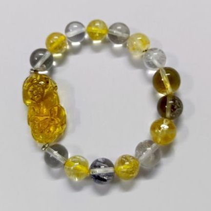 สร้อยข้อมือหินแท้ ซิทริน ควอทใส รูปที่ 11