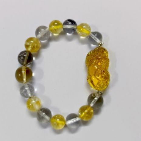 สร้อยข้อมือหินแท้ ซิทริน ควอทใส รูปที่ 9