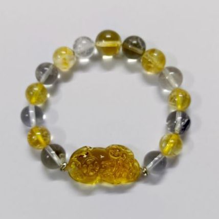 สร้อยข้อมือหินแท้ ซิทริน ควอทใส รูปที่ 10