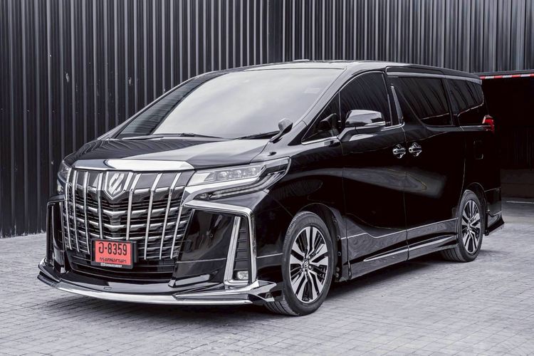 Toyota Alphard 2019 2.5 S C-Package Utility-car เบนซิน ไม่ติดแก๊ส เกียร์อัตโนมัติ ดำ รูปที่ 3