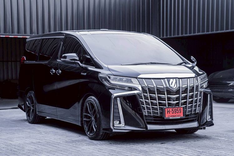 รถ Toyota Alphard 2.5 Hybrid สี ดำ