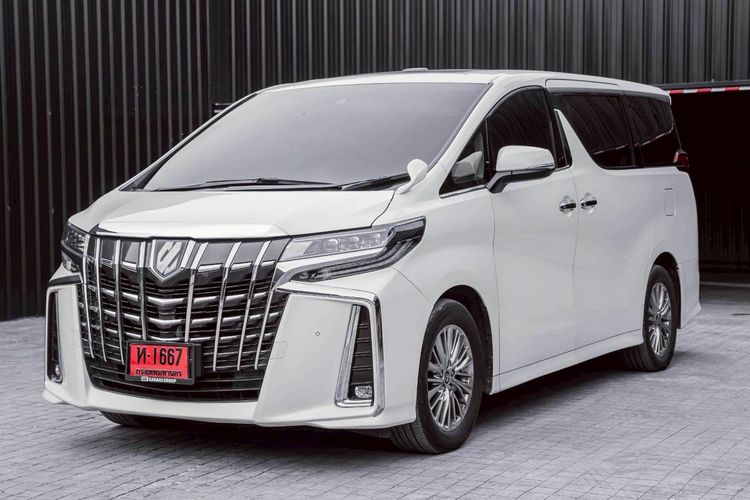 Toyota Alphard 2022 2.5 Hybrid SR C-Package E-Four 4WD Utility-car ไฮบริด ไม่ติดแก๊ส เกียร์อัตโนมัติ ขาว รูปที่ 2
