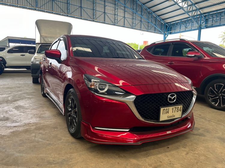 Mazda Mazda 2 2020 1.3 Skyactiv-G S Leather Sedan Sedan เบนซิน ไม่ติดแก๊ส เกียร์อัตโนมัติ แดง รูปที่ 2