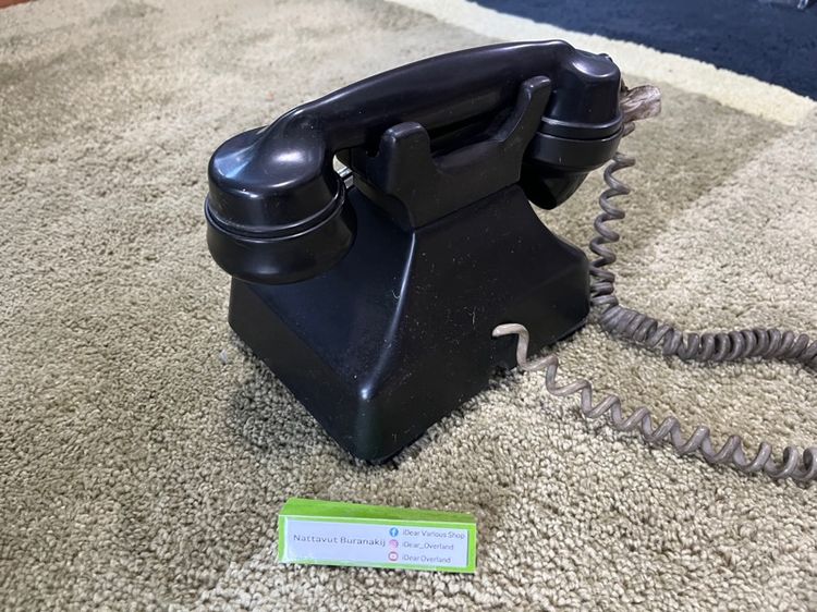 โทรศัพท์โบราณโรตารีแบบตั้งโต๊ะ GEC Bakelite Pyramid รูปที่ 6