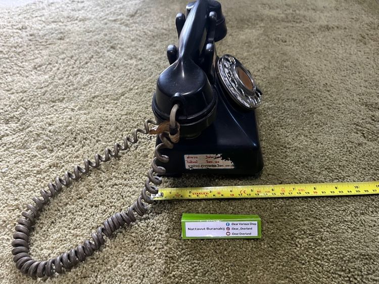 โทรศัพท์โบราณโรตารีแบบตั้งโต๊ะ GEC Bakelite Pyramid รูปที่ 3