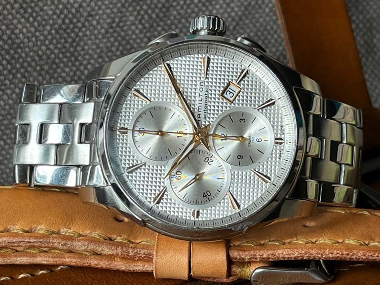 Hamilton Jazzmaster Chronograph Automatic สาย 2เส้น 2สไตล์ รูปที่ 6