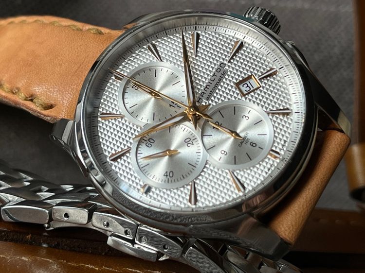 Hamilton Jazzmaster Chronograph Automatic สาย 2เส้น 2สไตล์ รูปที่ 9
