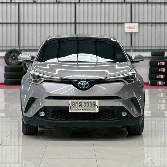 Toyota C-HR 2018 1.8 Hybrid Mid Utility-car เบนซิน ไม่ติดแก๊ส เกียร์อัตโนมัติ เทา รูปที่ 3