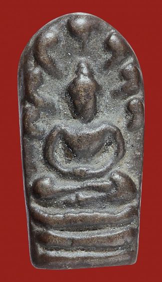 พระนาคปรกจิ๋วใบมะขาม หลวงปู่ศุข วัดปากคลองมะขามเฒ่า เนื้อสำริด จารหลัง รูปที่ 4