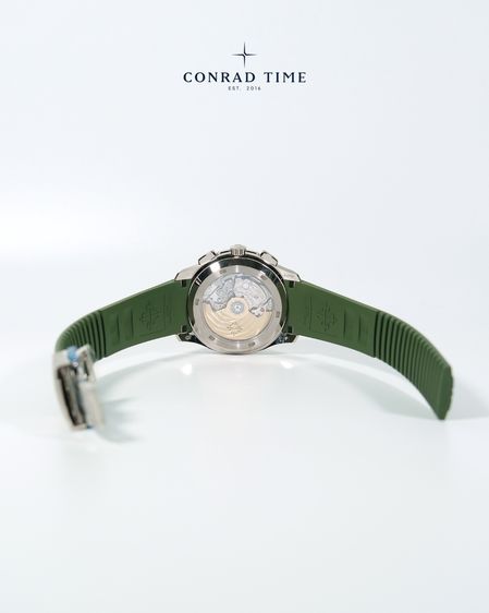 New Patek Aquanaut 5968G-010 Green Dial Green Rubber Strap 2025 42mm. Fullset  รูปที่ 8