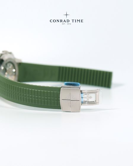 New Patek Aquanaut 5968G-010 Green Dial Green Rubber Strap 2025 42mm. Fullset  รูปที่ 7