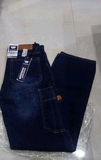 กางเกงยีนส์คาร์โก้ 6 กระเป๋า ขากระบอกเล็ก สีเข้ม เอว 28 สะโฟก 38 ความยาว 40.5  รูปที่ 6