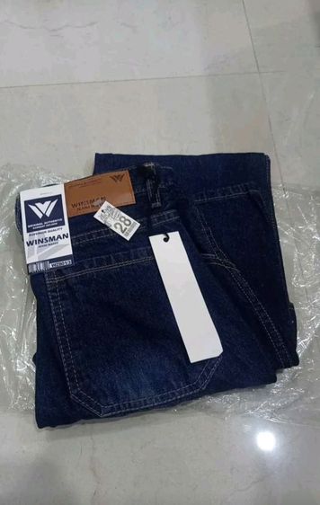 กางเกงยีนส์คาร์โก้ 6 กระเป๋า ขากระบอกเล็ก สีเข้ม เอว 28 สะโฟก 38 ความยาว 40.5  รูปที่ 5