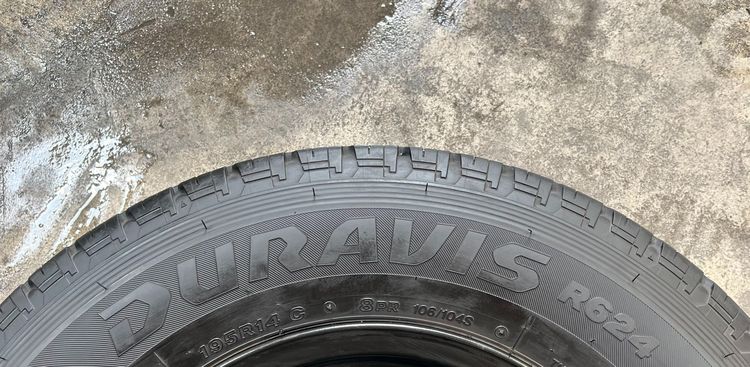 ✨ยาง✨195R14 Bridgestone♨️ปี 24♨️🚘เหมาะสำหรับ รถกระบะบรรทุกตัวเตี้ย รูปที่ 3