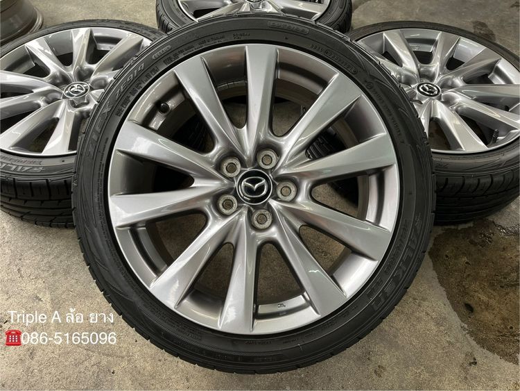 ✨ล้อแม็กพร้อมยาง✨5รู114✨Mazda 3 Skyactive ขอบ 18 รูปที่ 2