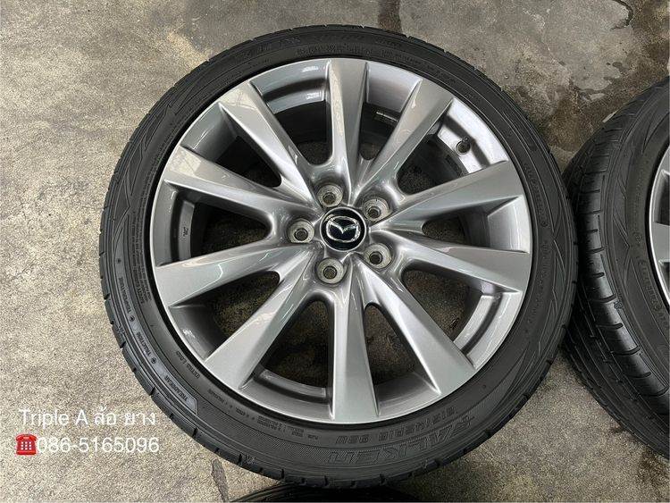 ✨ล้อแม็กพร้อมยาง✨5รู114✨Mazda 3 Skyactive ขอบ 18 รูปที่ 4