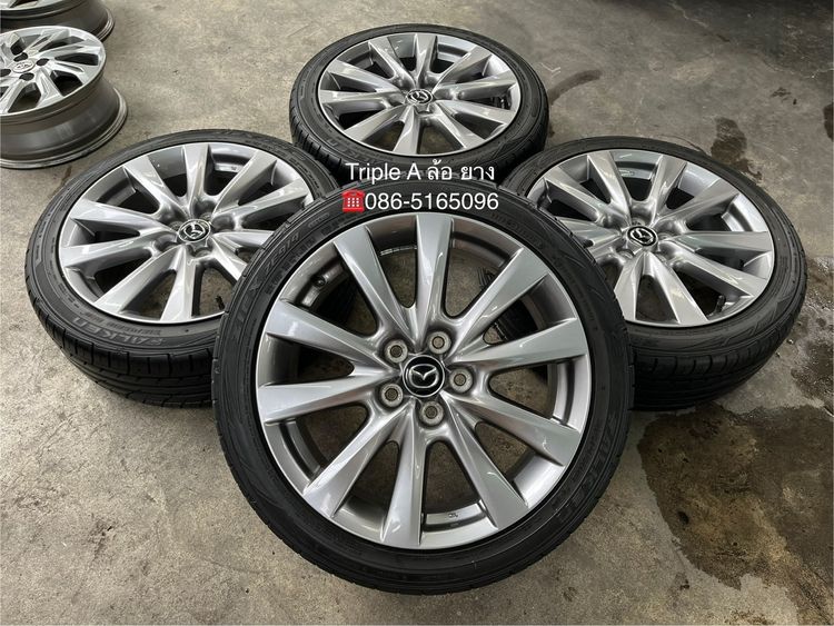 ✨ล้อแม็กพร้อมยาง✨5รู114✨Mazda 3 Skyactive ขอบ 18