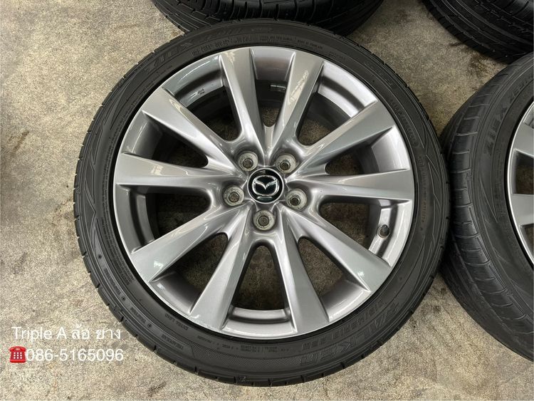 ✨ล้อแม็กพร้อมยาง✨5รู114✨Mazda 3 Skyactive ขอบ 18 รูปที่ 3