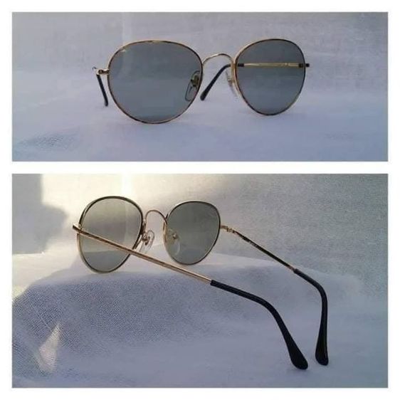 แว่นตาอาร์ติสท์–ทีเฉด–หยดน้ำ–แพนโต้–John Lennon  'FIT FLEX' ตัวแท้ มือหนึ่ง–New Old Stock เลนส์กระจกคริสตัล สีเทาท้องฟ้า–สว่าง...Authentic Vintage FIT FLEX handmade in Japan
 รูปที่ 12