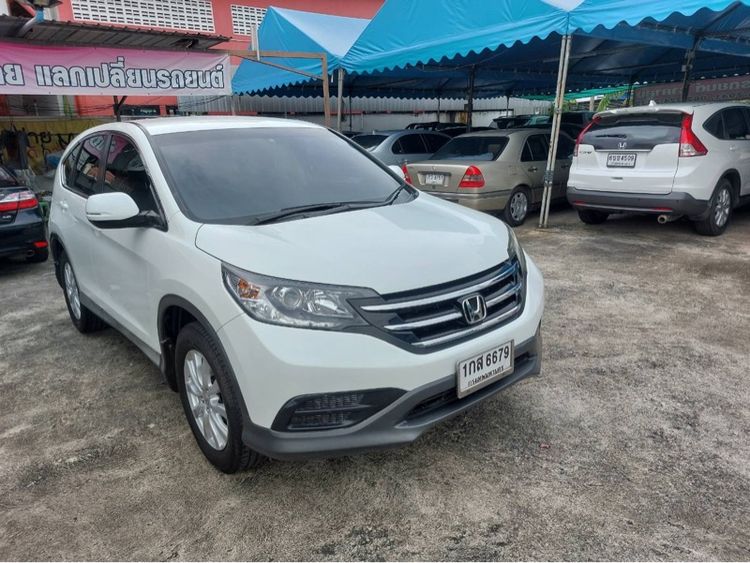 Honda CR-V 2013 2.0 S Utility-car เบนซิน ไม่ติดแก๊ส เกียร์อัตโนมัติ ขาว รูปที่ 3