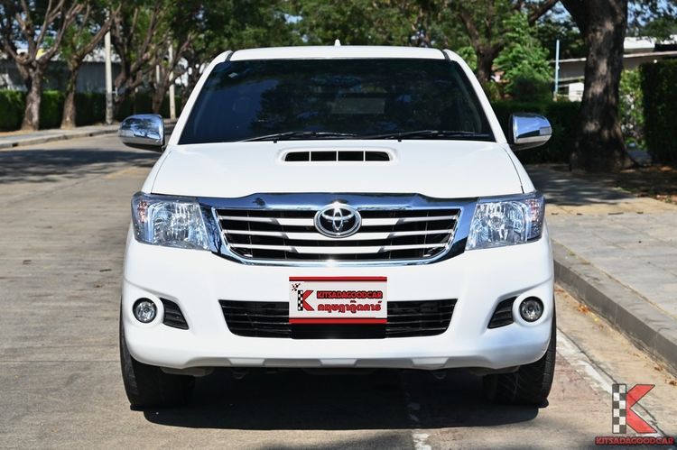 Toyota Hilux Vigo Champ 2014 Smart Cab 2.5 J Pickup ดีเซล ไม่ติดแก๊ส เกียร์ธรรมดา ขาว รูปที่ 2
