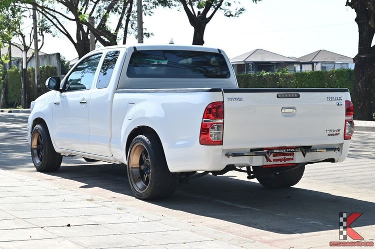 Toyota Hilux Vigo Champ 2014 Smart Cab 2.5 J Pickup ดีเซล ไม่ติดแก๊ส เกียร์ธรรมดา ขาว รูปที่ 3