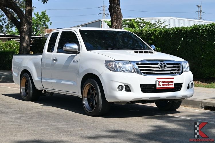 Toyota Hilux Vigo Champ 2014 Smart Cab 2.5 J Pickup ดีเซล ไม่ติดแก๊ส เกียร์ธรรมดา ขาว