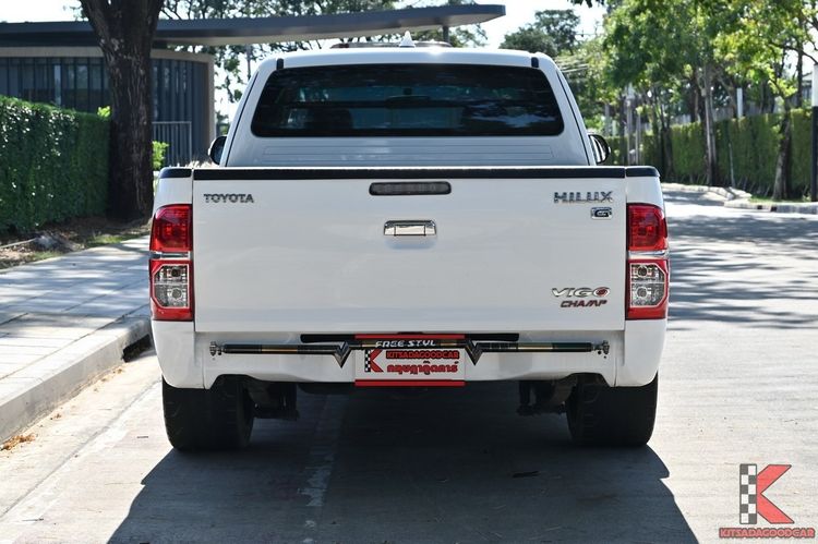 Toyota Hilux Vigo Champ 2014 Smart Cab 2.5 J Pickup ดีเซล ไม่ติดแก๊ส เกียร์ธรรมดา ขาว รูปที่ 4
