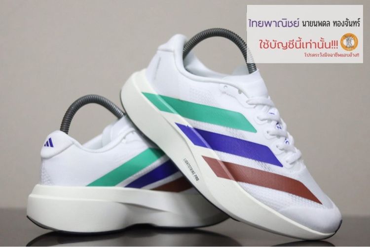 รองเท้าผ้าใบ adidas lightstrike carnival แท้ 💯 เบอร์ UK 6.5 cm 25 คนเท้า 24-26 ใส่ได้ สภาพใหม่มาก เบามาก พื้นเต็ม ทรงสวย ดีเทลสวย รูปที่ 2