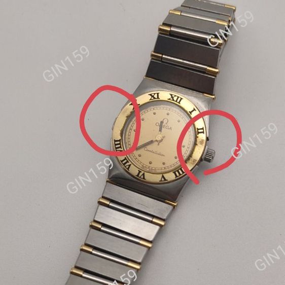 นาฬิกา omega constellation lady 18k gold full bar two tone 22.5มม. ขายตามสภาพ รูปที่ 5