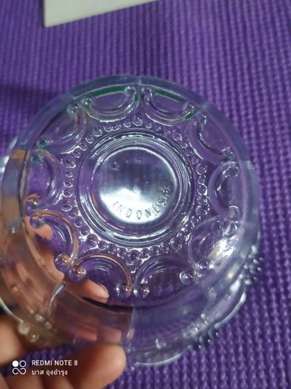 ถ้วยแก้วพร้อมฝา งานอินโด รูปที่ 3