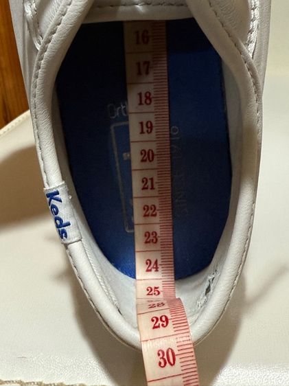 รองเท้าผ้าใบหนังขาวพื้นหนา Keds รูปที่ 16