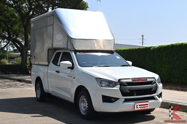 Isuzu D-MAX 2021 1.9 S Pickup ดีเซล ไม่ติดแก๊ส เกียร์อัตโนมัติ ขาว