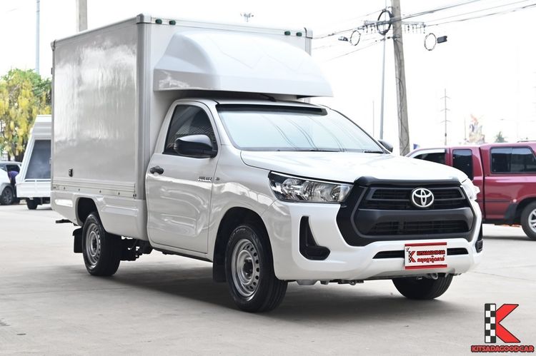 Toyota Hilux Revo 2021 2.4 Entry Pickup ดีเซล ไม่ติดแก๊ส เกียร์อัตโนมัติ ขาว