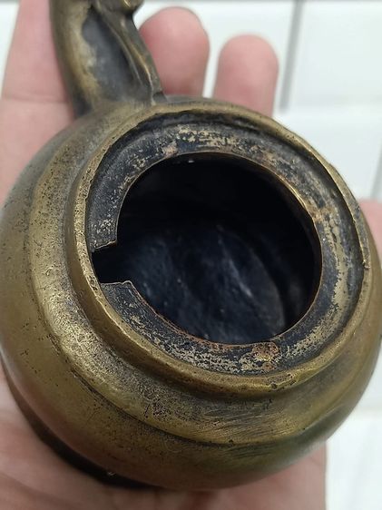 ตะเกียงชวาลา งานทองเหลืองเก่าโบราณหายาก น่าสะสม  รูปที่ 9