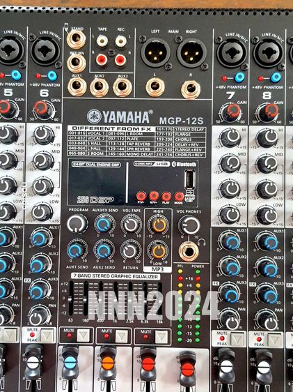 MGP-12S มิกเซอร์บลูทูธ อีคิวปรับเสียง มิกเซอร์เอฟเฟค,mixer  รูปที่ 8