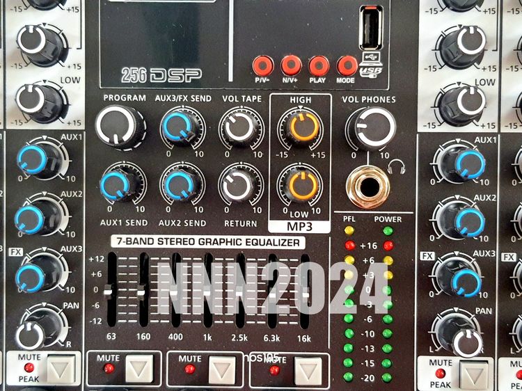 MGP-12S มิกเซอร์บลูทูธ อีคิวปรับเสียง มิกเซอร์เอฟเฟค,mixer  รูปที่ 10