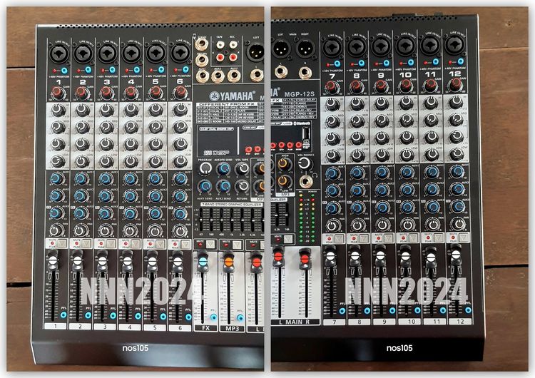 MGP-12S มิกเซอร์บลูทูธ อีคิวปรับเสียง มิกเซอร์เอฟเฟค,mixer  รูปที่ 3