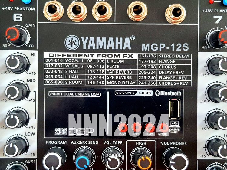 MGP-12S มิกเซอร์บลูทูธ อีคิวปรับเสียง มิกเซอร์เอฟเฟค,mixer  รูปที่ 11