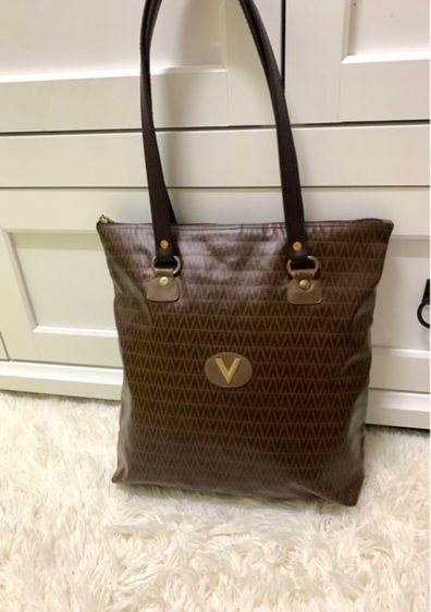 ไม่ระบุ น้ำตาล หนังแท้ กระเป๋าแบรนด์แท้