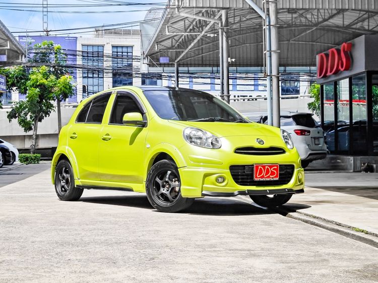 Nissan March 2013 1.2 E Sedan เบนซิน เกียร์ธรรมดา เขียว รูปที่ 4