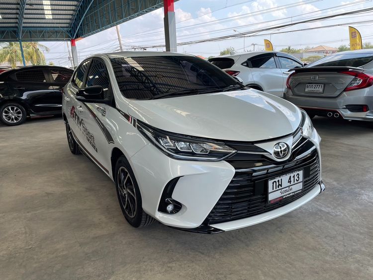 Toyota Yaris ATIV 2020 1.2 Sport Premium Sedan เบนซิน ไม่ติดแก๊ส เกียร์อัตโนมัติ ขาว รูปที่ 2