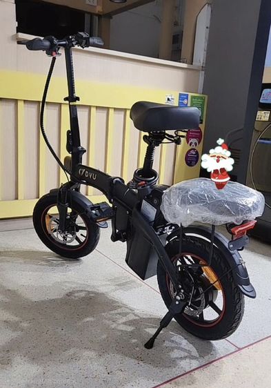 ขายจักรยานไฟฟ้า สีดำด้าน มีไฟ พับได้