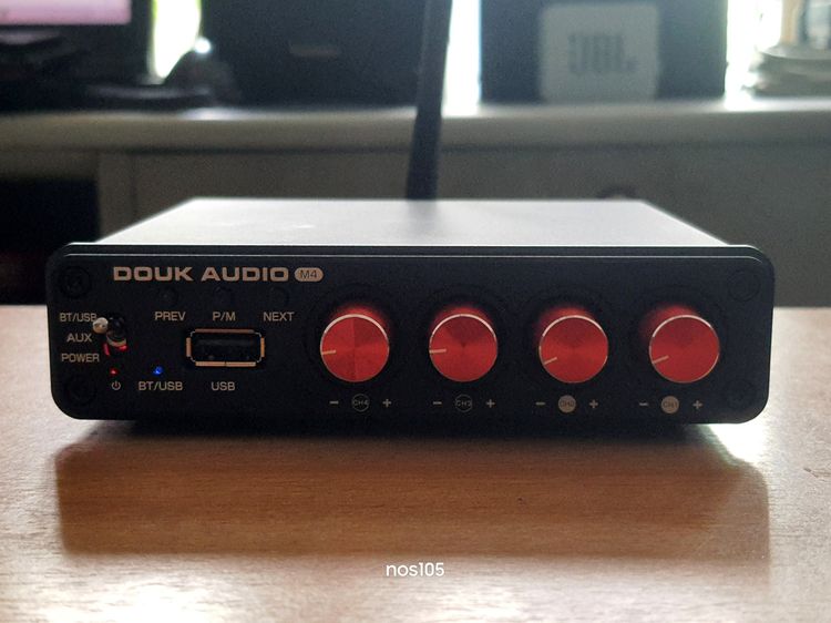 Douk Audio M4 Mini 2 และ 4 ช่องบลูทูธ 5.0 เครื่องขยายเสียงดิจิตอลสเตอริโอ เปิดลำโพง 4 ตัว พร้อมกันได้ SPR รูปที่ 11